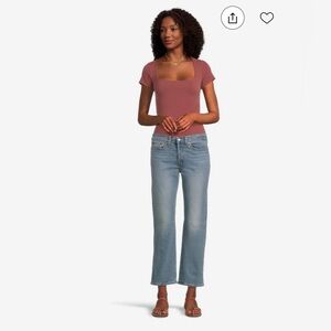 Levi’s Wedgie Straight Destructed Jean | 29 | Blue